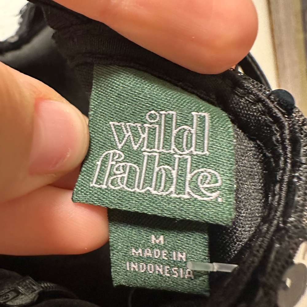 Wild Fable Black Asymmetrical Mini Dress - Picture 8 of 9